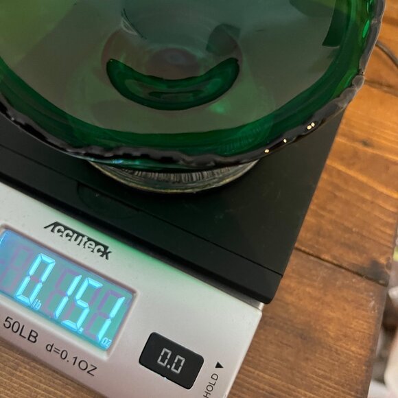 Emerald Green Sterling Silver Frank Whiting Compote Bowl Trinket Candy Dish 2074 - Picture 8 of 8